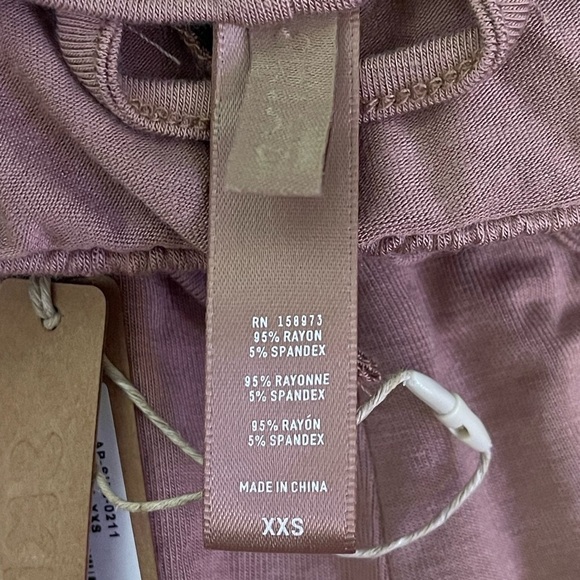 Skims Knit Pajama Shorts NWT inside drawstring in sienna women’s size XXS - Picture 5 of 6